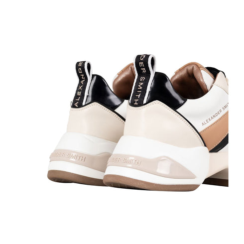 ALEXANDER SMITH Sneakers Sneakers Donna Marble Bianca White camel - Francavilla Moda